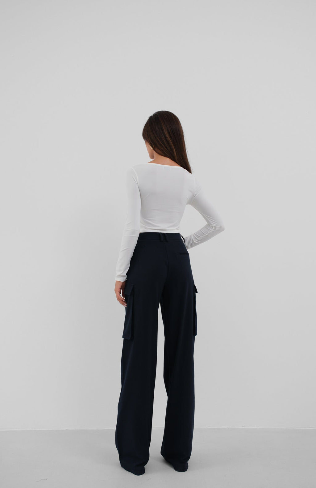 Square Neck White Crop Top