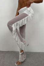 Katli Transparan White Pants