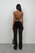 Layered Transparent Black Pants