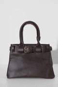 Belt Detail Brown Handbag