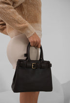 Belt Detail Brown Handbag