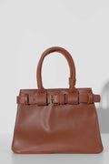Belt Detail Tan Handbag