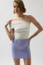 Waistted Lila Mini Skirt