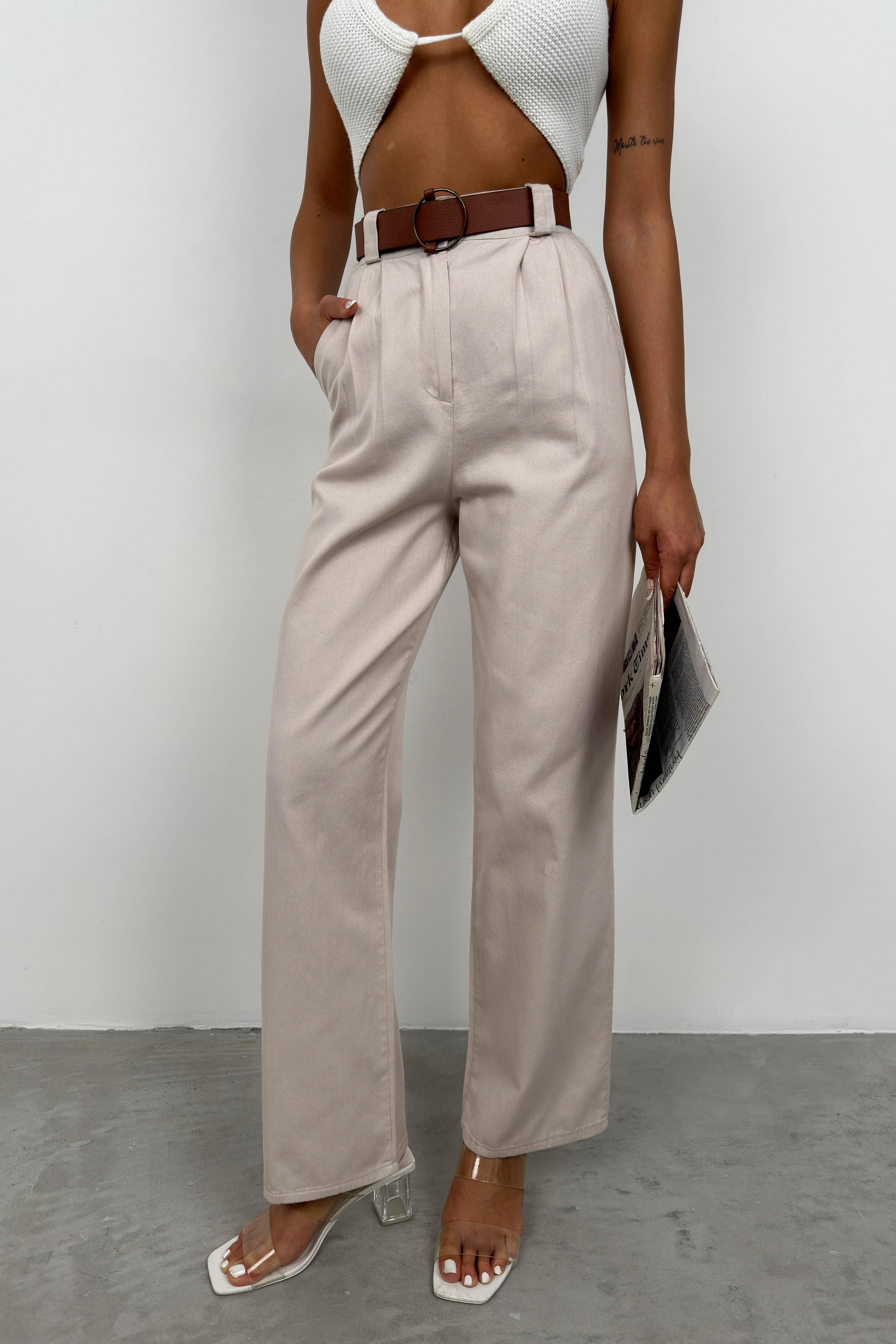 Waist Stone Palazzo Pants