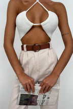 Waist Stone Palazzo Pants