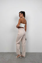 Waist Stone Palazzo Pants