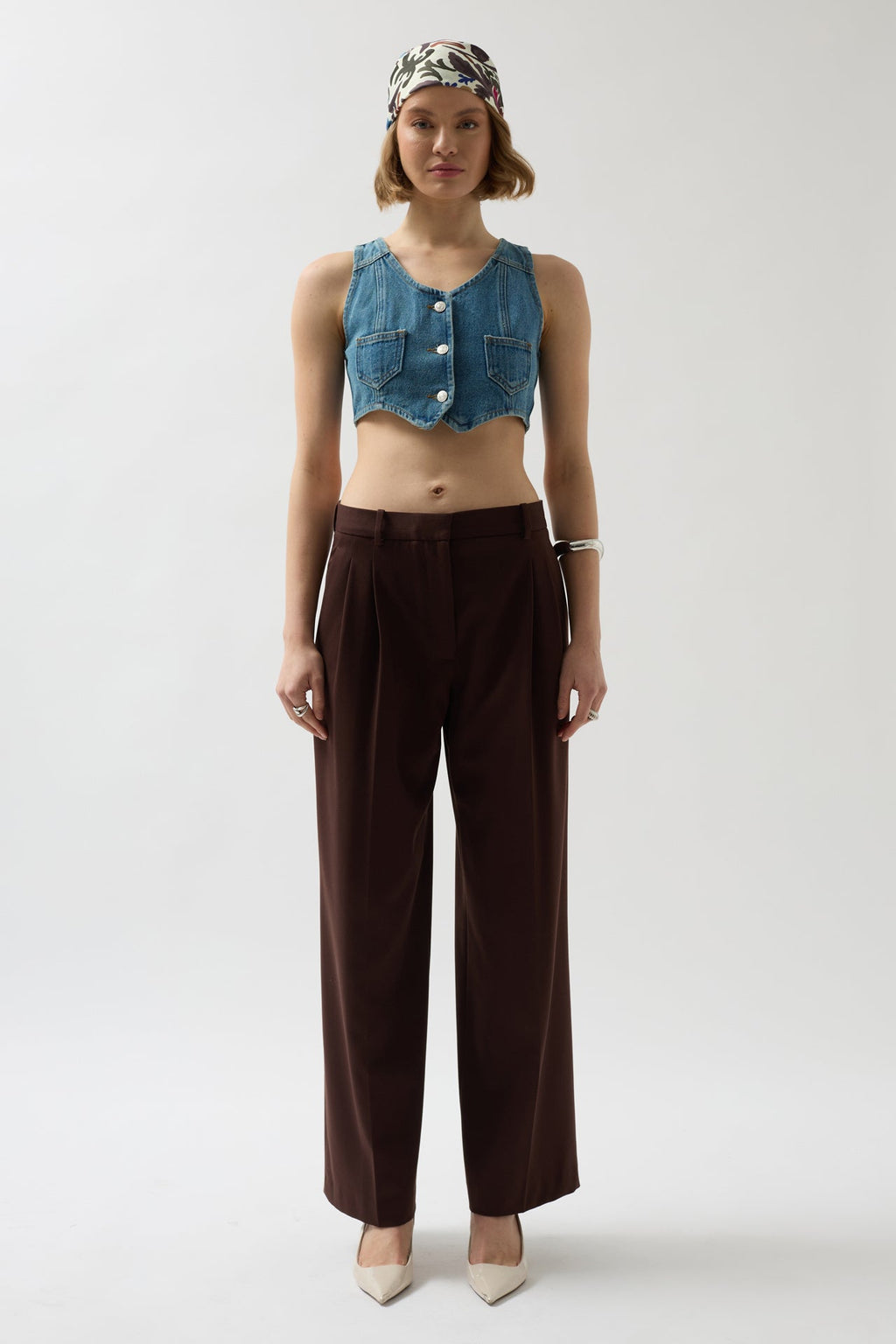 Denim Pocket Blue Vest
