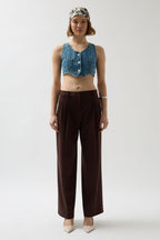 Denim Pocket Blue Vest