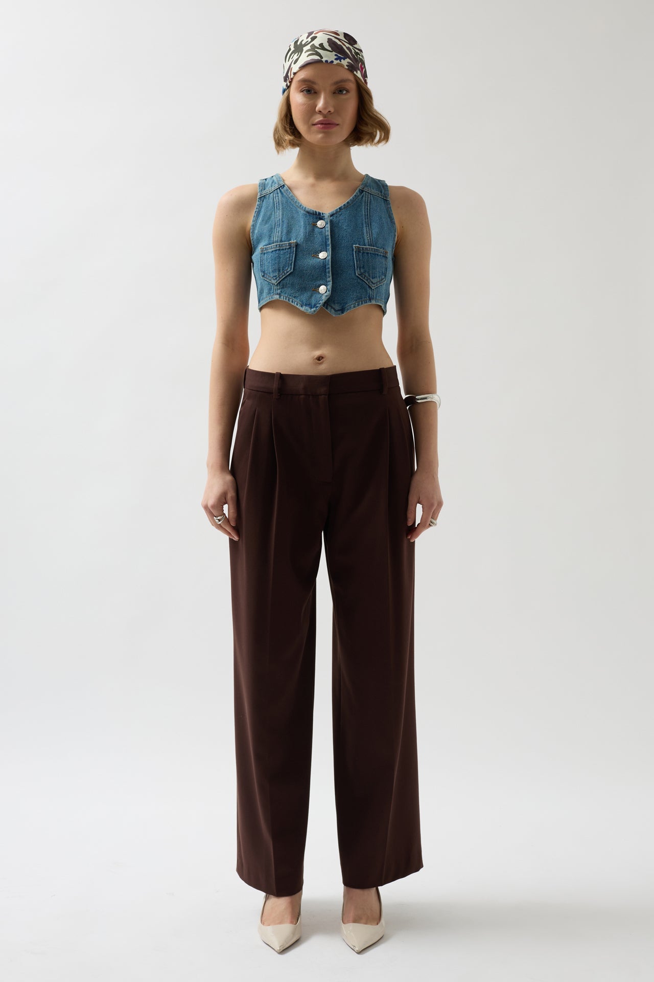 Denim Pocket Blue Vest