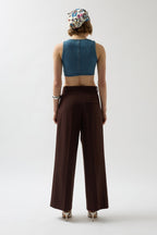 Denim Pocket Blue Vest