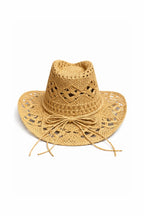 Bow Detail Straw Mink Fedora Hat