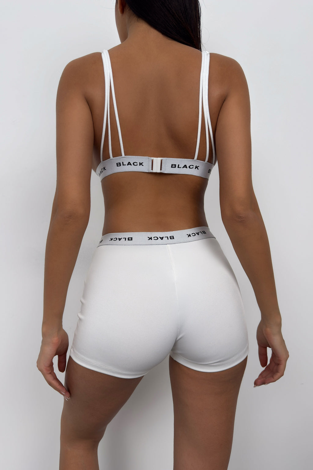 Elastic Detay White Sporcu Bra