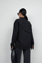 Laser Cut Black Shirt