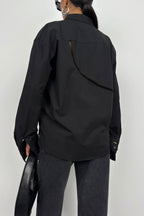Laser Cut Black Shirt