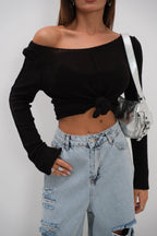 Laser Ripped Ice Blue Jeans