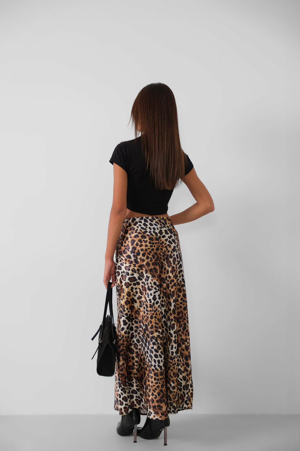 Leopardd Patterned Maxi Skirt