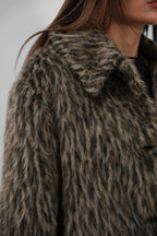 Leopard Fur-Lined Jacket