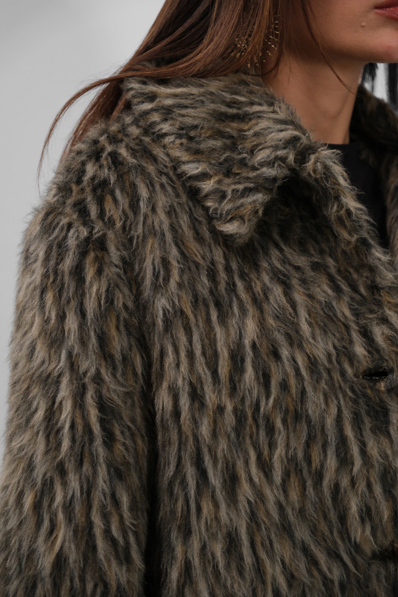 Leopard Fur-Lined Jacket
