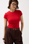 Stretch Basic Red T-Shirt