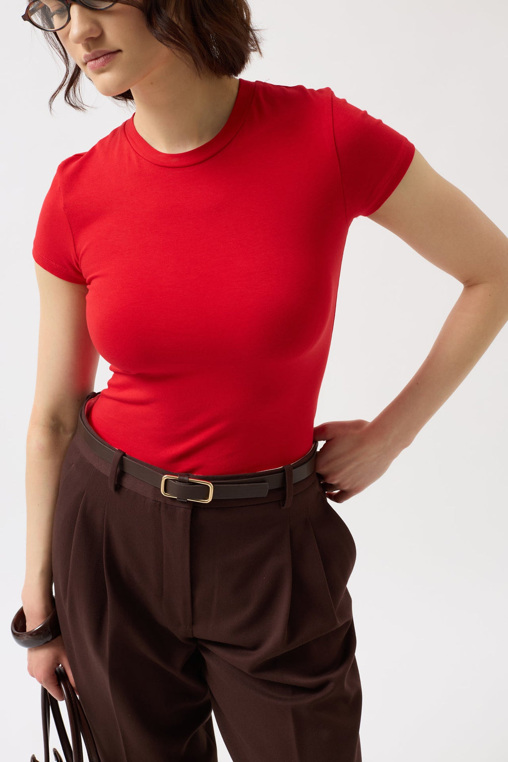Stretch Basic Red T-Shirt