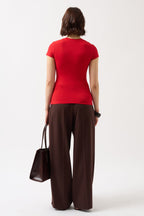 Stretch Basic Red T-Shirt