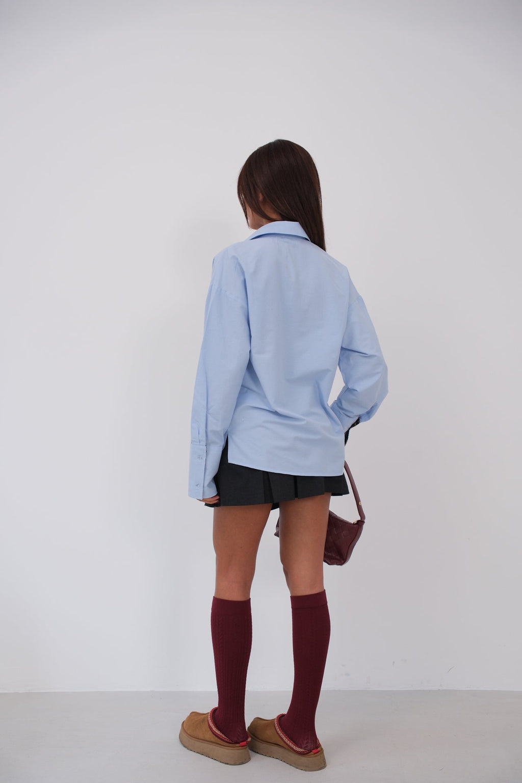 Manset Detail Blue Shirt