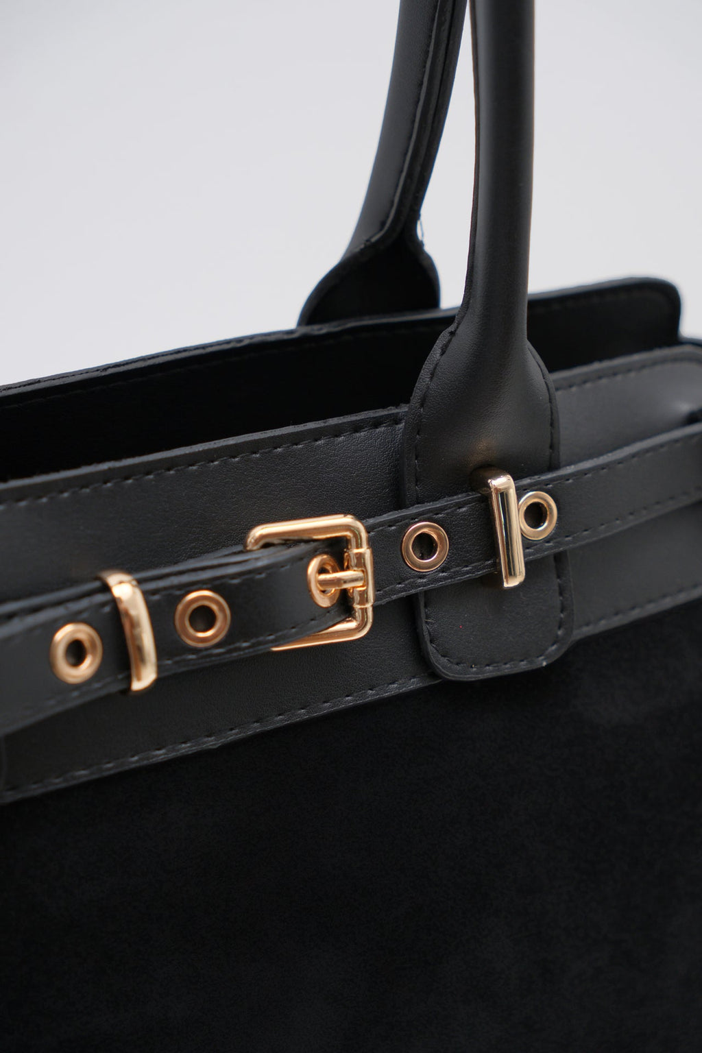 Milbag Belt Detail Sleeve Black Bag