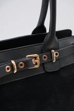 Milbag Belt Detail Sleeve Black Bag