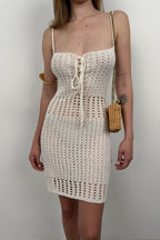 Mini Knit White Dress