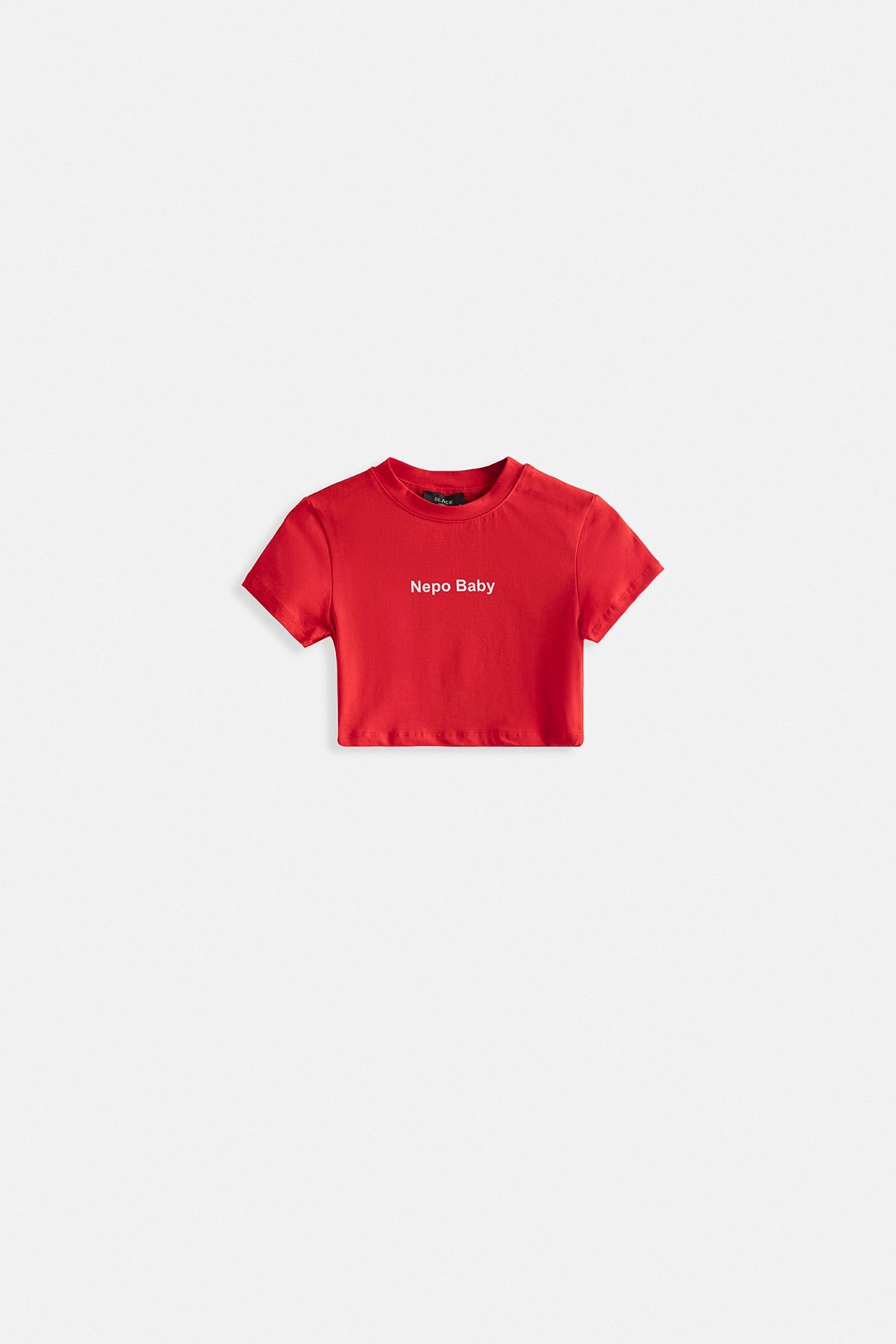 Nepo Printed Crop Red T-Shirt