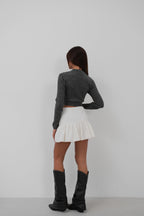Knit Detail Knit Crop Sweater