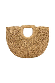 Oval Woven Mink Handbag