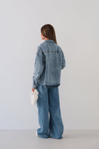 Oversize Light Blue Denim Shirt