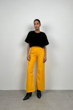 Oversize Basic Black Crop T-Shirt