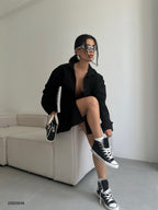 Oversize Basic Black Shirt