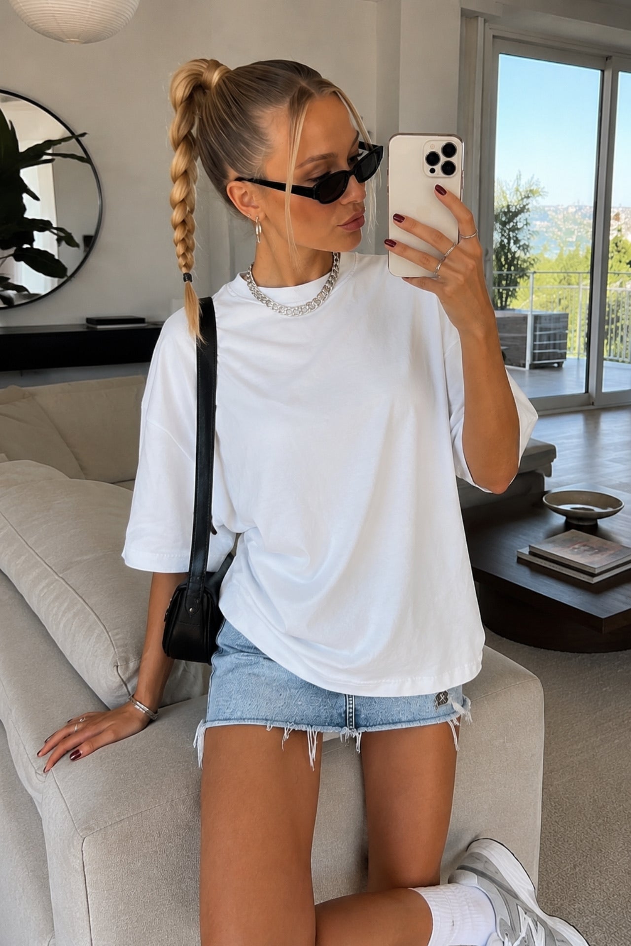 Oversize Basic White T-Shirt