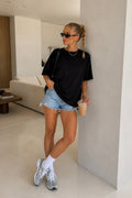 Oversize Basic Black T-Shirt