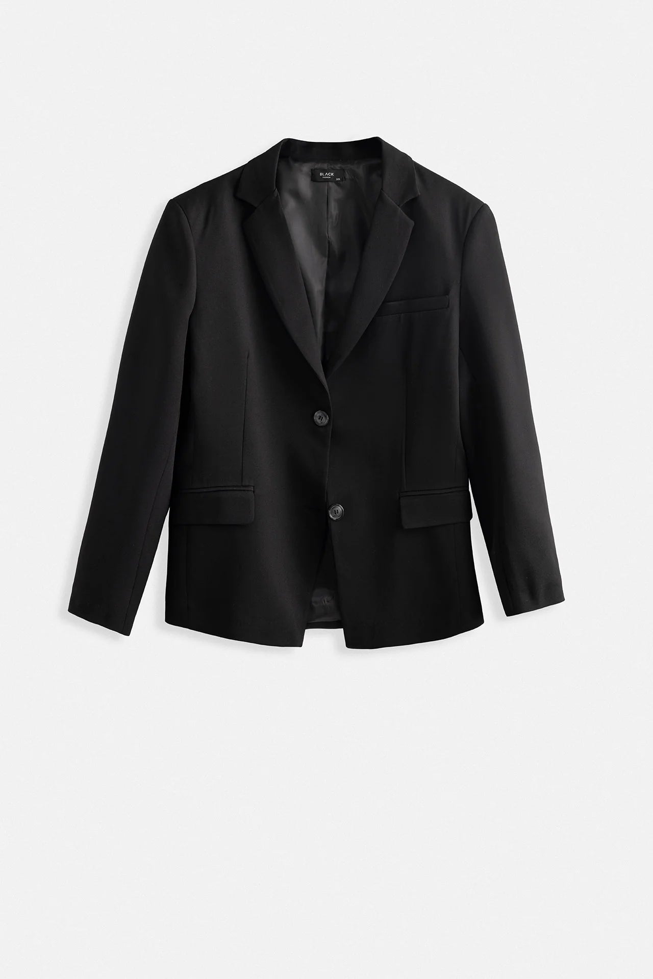 Oversize Pocket Detailed Black Jacket
