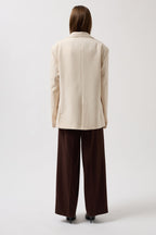 Oversize Pocket Detail Stone Jacket
