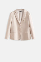 Oversize Pocket Detail Stone Jacket