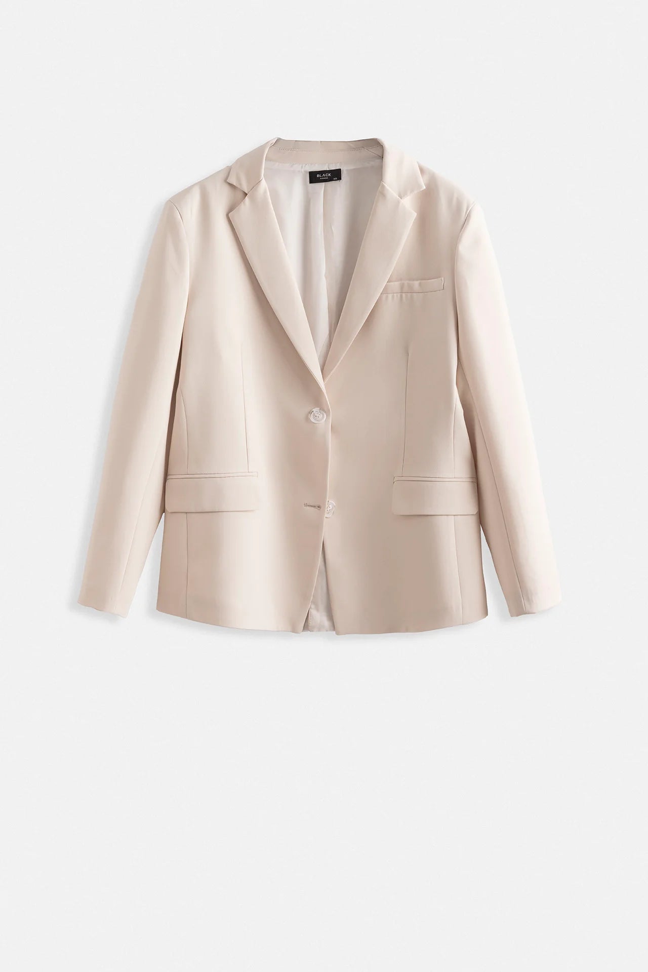 Oversize Pocket Detailed Beige Jacket