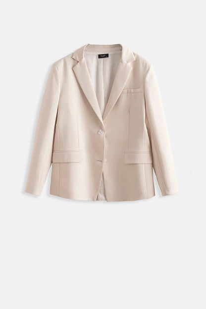 Oversize Pocket Detailed Beige Jacket