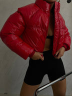 Oversize Crop Red Sisme Mont