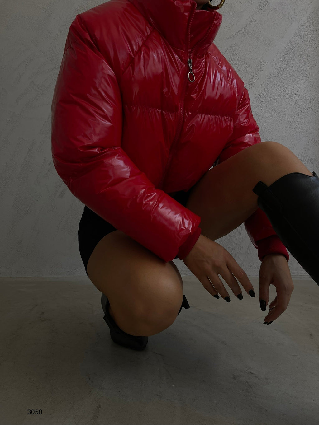 Oversize Crop Red Sisme Mont