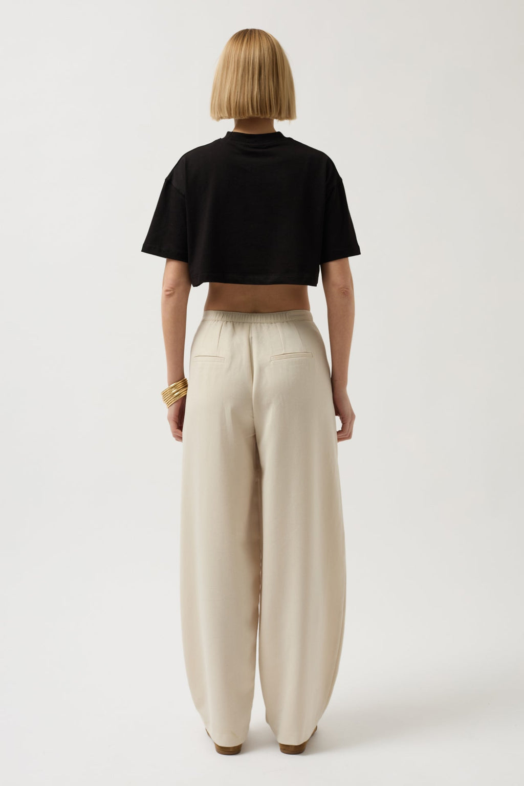 Oversize Crop Black T-Shirt