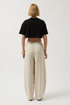 Oversize Crop Black T-Shirt