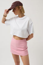 Oversize Crop White T-Shirt