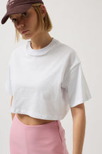 Oversize Crop White T-Shirt