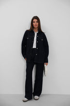 Oversize Denim Navy Jacket