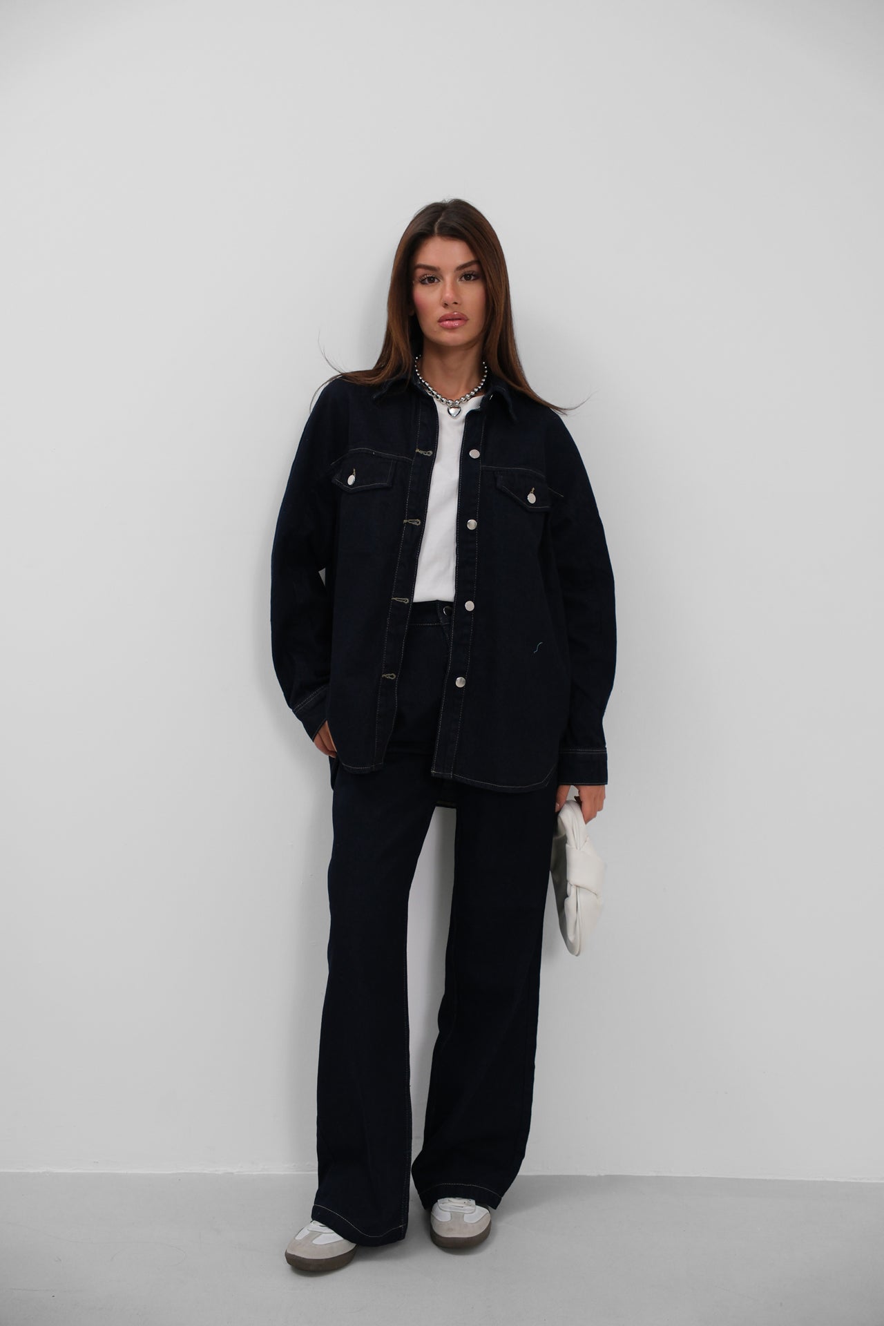 Oversize Denim Navy Jacket